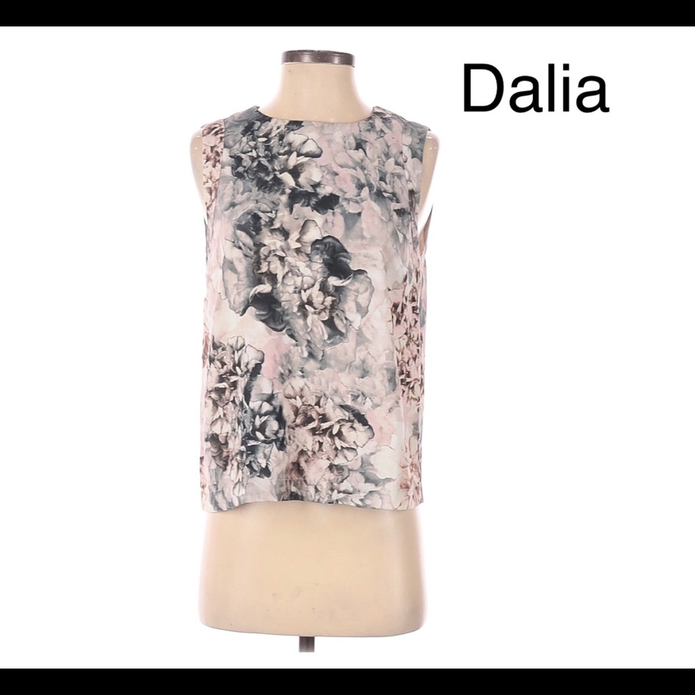 Dalia pink floral blouse